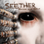 A 64x64 animated contact sheet showing two frames of a Seether-themed buddy icon with text and an eye graphic.