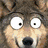 A pixelated image split into two sections: a wolf's face on top and a moose head below, with text reading "OMG! PEE YOUR PANTS TS A MOOSE" in pink block letters.