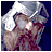 Animated contact sheet of a Lord of the Rings-themed buddy icon featuring Gimli with helmet and beard, transitioning between character portrait and text logo frames.