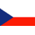 Static pixelated icon depicting the Czech flag with blue triangle, white stripe, and red stripe on a gray background.