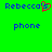 Green background with blue pixelated text 'Rebecca' and 'phone', one instance of 'Rebecca' has a red heart symbol replacing the letter 'a'.