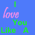 A 2x2 contact sheet of four animated frames featuring text and icons on a blue background with pixelated style, including broccoli and broken heart symbols.