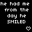 Pixelated text repeats across a black background with heart and arrow symbols, showing animation changes in symbol positions.
