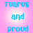 Pixelated blue text on pink gradient background with repeated phrases and partial blur effects.