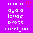 A static pixel art image with a bright purple background displaying two identical vertical of white text and one red heart symbol