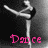 A grayscale image of a dancer in mid-pose with pink text reading "Dance is Life" overlaid, showing two where the lower text changes from "Life" to "is"