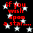 Red text reading "if you wish upon a star..." on black background with white stars, repeated in four quadrants.