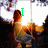 Animated sequence showing a person in yellow shirt and blue shorts with green text changing from 'I' to '<3' then to 'U'.