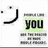 A pixelated icon with a black curved line and dot on the left, green-highlighted text 'you' in the center, and smaller gray text below it.