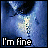 Animated contact sheet of a blue-toned cartoon face with yellow highlights showing sequential text changes from 'I'm fine' to 'really' to 'I am.'
