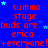 Blue background with red text repeating 'summa stage buds are... erica... +everyone!+everyone!' and light blue stars scattered throughout.