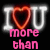 A pixelated graphic with 'I' and 'U' flanking a heart symbol, displaying text below that changes from 'more than' to 'everything'.