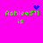 Green text 'Ashlee51 is' on bright pink background with blue pixelated symbols above each text block.