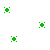 Six pixelated icons arranged in two , each featuring a central cross shape with four corner squares in green or teal tones