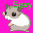A 6-frame animated contact sheet showing a pixelated hamster character in various poses against alternating pink and yellow backgrounds with green "Sexy" text overlay on each frame.