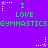 Purple background with green text reading "I LOVE GYMNASTICS" repeated three times horizontally, each line accompanied by a white star and purple dot pattern.
