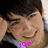 Two side-by-side pixelated images of a person with dark hair, light skin, and a blue shirt, each with distinct text below.