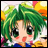 A pixelated anime-style character with green hair and large eyes appears on the left side of a contact sheet, while the right side displays stylized text reading "Anime IM" above a signature-like mark.