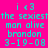 Pixelated cyan text on bright pink background displays repeated phrases including 'i 43', 'the sexiestt', 'man alive', 'brandon', and date '3-19-08' in two identical side-by-side