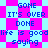 Pixelated text on a checkered background with alternating pink and light blue squares, displaying phrases like 'GONE', 'IT'S OVER', 'DONE', 'life is good', and 'saying'.