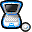 Three pixelated laptop icons with distinct color schemes displayed side-by-side on a gray background.