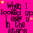 A static image with a bright pink background featuring repeated black text and yellow stars, partially obscured by a gray rectangle.