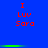 Blue background with red text reading "I Luv Sara" in two , each repeated three times horizontally. Green horizontal bars appear below the top of text