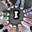 A static image of a gray background with repeated Converse shoe icons and text reading "I Love Converse" in bold white letters.
