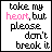 A 5x5 contact sheet of animated frames showing a static text-based icon with red heart symbols appearing and disappearing across frames.