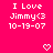 Pixelated text on bright pink background with two heart symbols at bottom, showing identical static content across observations.