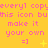 Yellow background with repeated pink text and smiley icons, featuring animated sparkles in the corners.