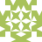 Green and white pixelated snowflake pattern with symmetrical design featuring four central diamond shapes and four outer star-like points.