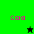 Pixelated image with four quadrants showing 'Cara' text and star symbols on green and black backgrounds.