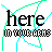 identical pixelated icons featuring 'here' text above 'in your area' with cyan and green line patterns on white background