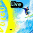 Pixelated of six showing sports-themed scenes with text overlays: surfing, diving, and tennis on a blue background