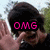 A person with dark hair and a black shirt holds up both hands in front of their face, with pink text overlays changing across frames.