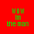 Green pixelated text 'WOW In the man' on red background with white rectangular overlays shifting across the text.