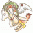 A pixelated anime-style angel character with green hair and white wings holding a bow, alongside black background text reading "Anime IM" and "COM" in stylized fonts.