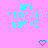 Pixelated cyan text on pink background with two heart symbols below, showing identical static content across observations.