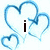 Four distinct heart-themed icons arranged in a , each with unique colors and text elements