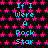 A static digital image with a black background covered in repeating pink star shapes, featuring cyan text reading "If I Were A Rock Star" arranged in vertical