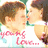 Two people with brown hair kiss on a white background with pink text reading 'you to love...' below them.