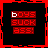 A 5x4 contact sheet of animated frames showing a red text animation on black background with the phrase 'BOYS SUCK ASS!' changing character by frame.