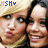 Two women in close proximity with one woman's mouth changing expression across frames, text 'HSM' and a heart symbol at top left.