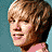 A pixelated image of a person with light brown hair in three distinct poses against varying backgrounds.