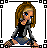 A 3x3 contact sheet of a pixel art animated icon featuring a cartoon girl and repeated text "preps suck!" across frames, with visible grid lines and gray background transparency.
