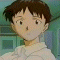 Animated sequence of a character with brown hair in a white shirt, showing three distinct poses against a teal background.