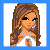 A 3x3 contact sheet of pixel art frames showing a cartoon woman and text phrases "Be sexy", "Be true", "Be wild", "Be you!" with blue borders on white backgrounds.