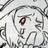 A 48x48 pixel buddy icon featuring a stylized anime character with white hair and red eyes on the left, paired with "Anime IM" text in a retro font on a black background to the right.