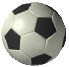 Six soccer balls arranged in two of three, each with black pentagons on a white hexagonal pattern, displayed against a gray background